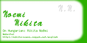 noemi mikita business card